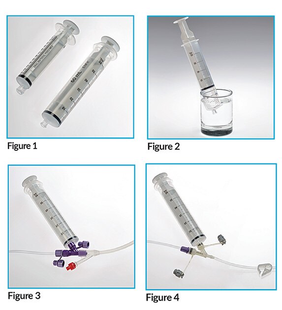 How to give medication using a syringe.
